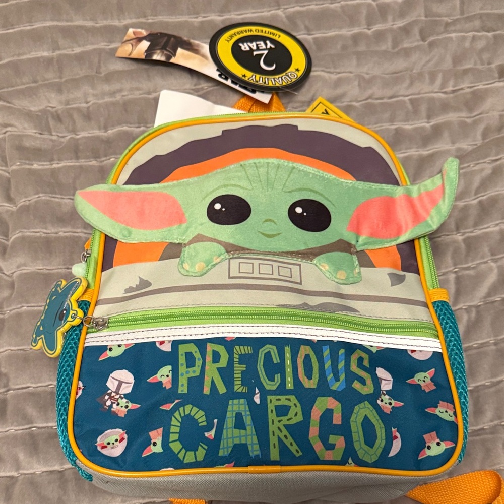 Baby Yoda Precious Cargo Backpack for kids! Brand new!